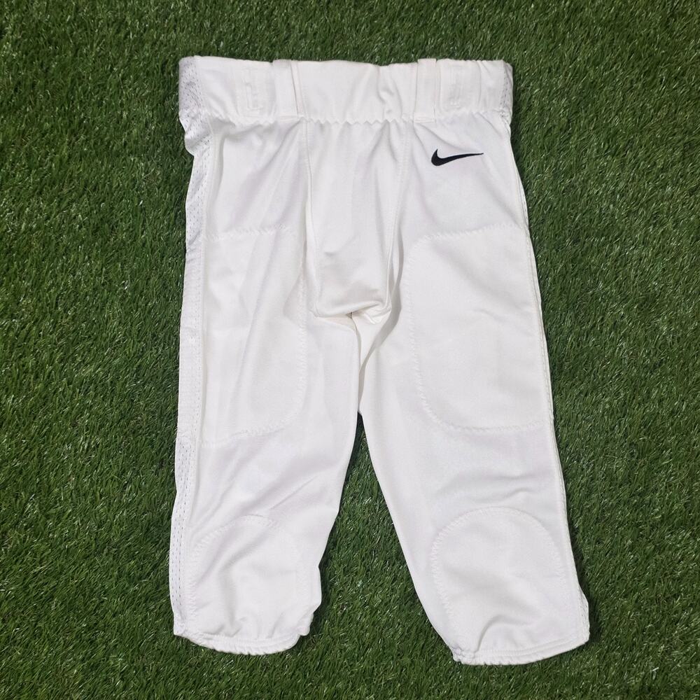 Nike Team Vapor Varsity Football 3/4 Pants 908728-100 White Black Men's Sz Large